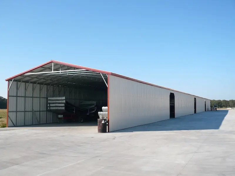 Large commercial metal building