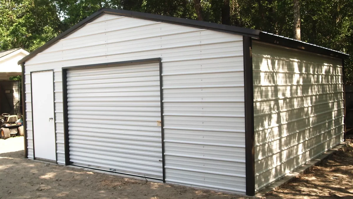 Steel customized one car garage